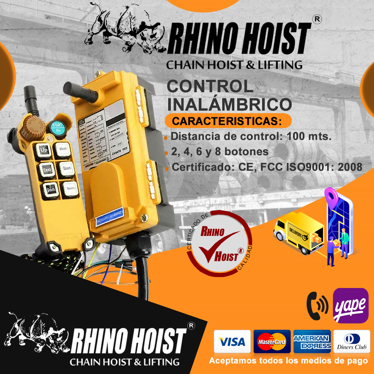 RHINO HOIST PERU MARCA AUTORIZADA